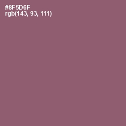 #8F5D6F - Cannon Pink Color Image
