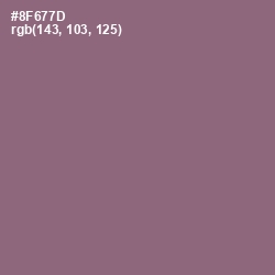 #8F677D - Opium Color Image