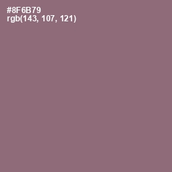 #8F6B79 - Opium Color Image