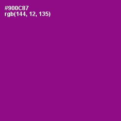 #900C87 - Violet Eggplant Color Image