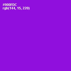 #900FDC - Electric Violet Color Image