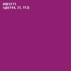 #901F71 - Fresh Eggplant Color Image