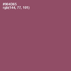 #904D65 - Cannon Pink Color Image