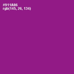 #911A86 - Violet Eggplant Color Image