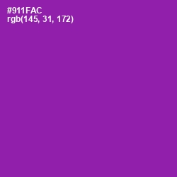 #911FAC - Violet Eggplant Color Image