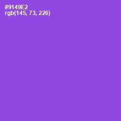 #9149E2 - Amethyst Color Image