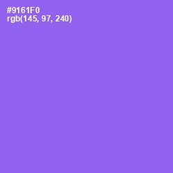 #9161F0 - Medium Purple Color Image