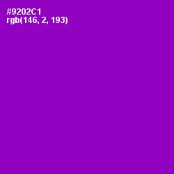 #9202C1 - Electric Violet Color Image