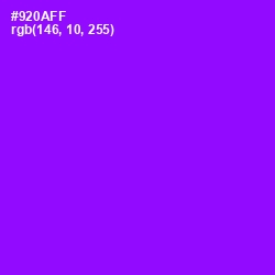 #920AFF - Electric Violet Color Image