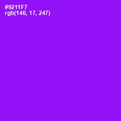 #9211F7 - Electric Violet Color Image