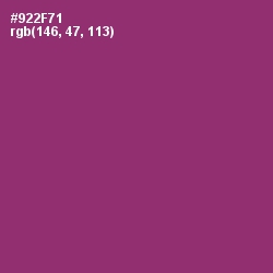#922F71 - Plum Color Image