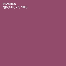 #924B6A - Cannon Pink Color Image