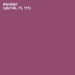 #924B6F - Cannon Pink Color Image