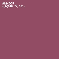 #924D65 - Cannon Pink Color Image