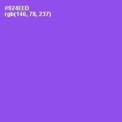 #924EED - Medium Purple Color Image
