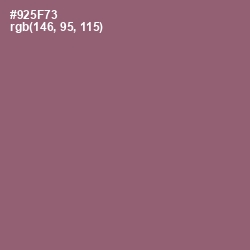 #925F73 - Cannon Pink Color Image