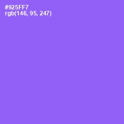 #925FF7 - Medium Purple Color Image