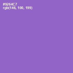 #9264C7 - Amethyst Color Image
