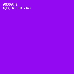 #930AF2 - Electric Violet Color Image