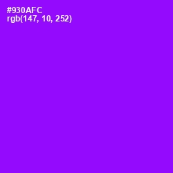 #930AFC - Electric Violet Color Image