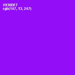 #930DF7 - Electric Violet Color Image