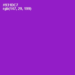 #931DC7 - Electric Violet Color Image