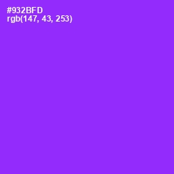 #932BFD - Electric Violet Color Image