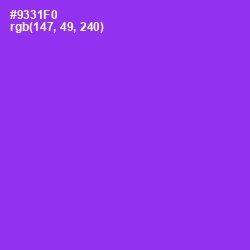 #9331F0 - Electric Violet Color Image