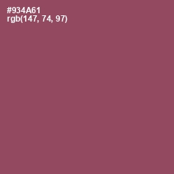 #934A61 - Cannon Pink Color Image