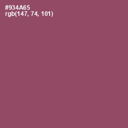 #934A65 - Cannon Pink Color Image