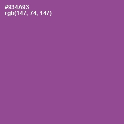 #934A93 - Trendy Pink Color Image