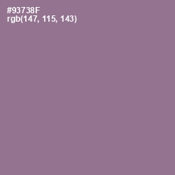 #93738F - Mountbatten Pink Color Image