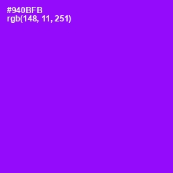 #940BFB - Electric Violet Color Image