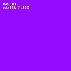 #940BFF - Electric Violet Color Image