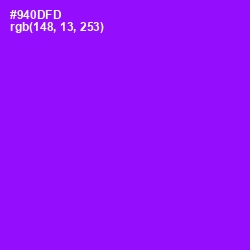 #940DFD - Electric Violet Color Image