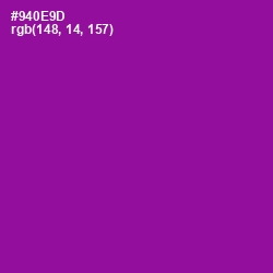 #940E9D - Violet Eggplant Color Image