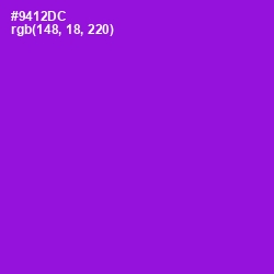 #9412DC - Electric Violet Color Image