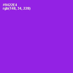 #9422E4 - Electric Violet Color Image