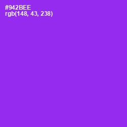 #942BEE - Electric Violet Color Image
