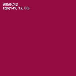 #950C42 - Rose Bud Cherry Color Image