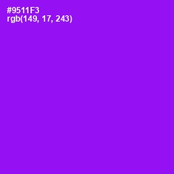 #9511F3 - Electric Violet Color Image