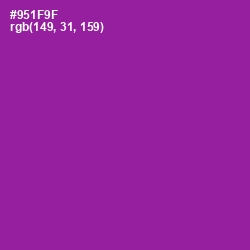 #951F9F - Violet Eggplant Color Image