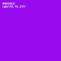 #960AED - Electric Violet Color Image