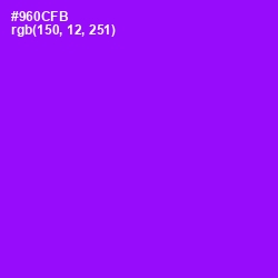 #960CFB - Electric Violet Color Image