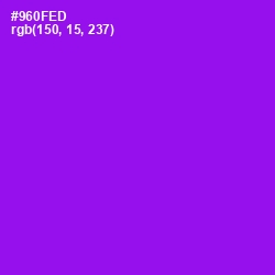 #960FED - Electric Violet Color Image