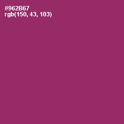 #962B67 - Vin Rouge Color Image