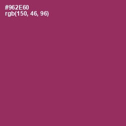 #962E60 - Vin Rouge Color Image