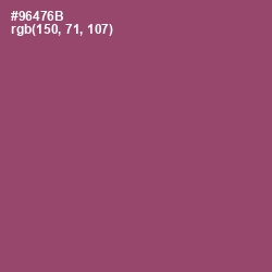 #96476B - Cannon Pink Color Image