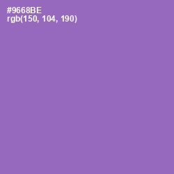 #9668BE - Wisteria Color Image