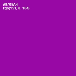 #9708A4 - Violet Eggplant Color Image
